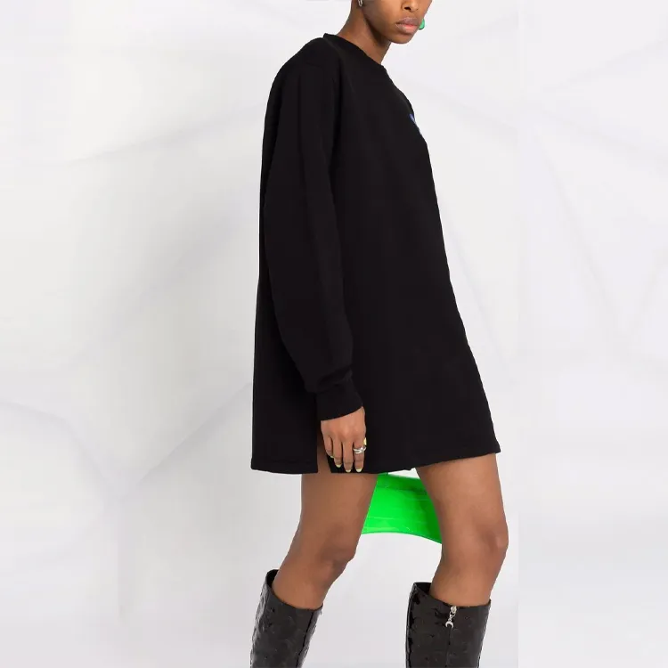 OFF WHITE FW21 Long Sleeved Dresses Women's Black-4