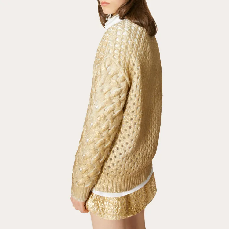 Valentino FW21 Sweater Women's Gold-4