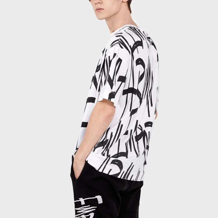 EMPORIO ARMANI T-Shirts Men White-3