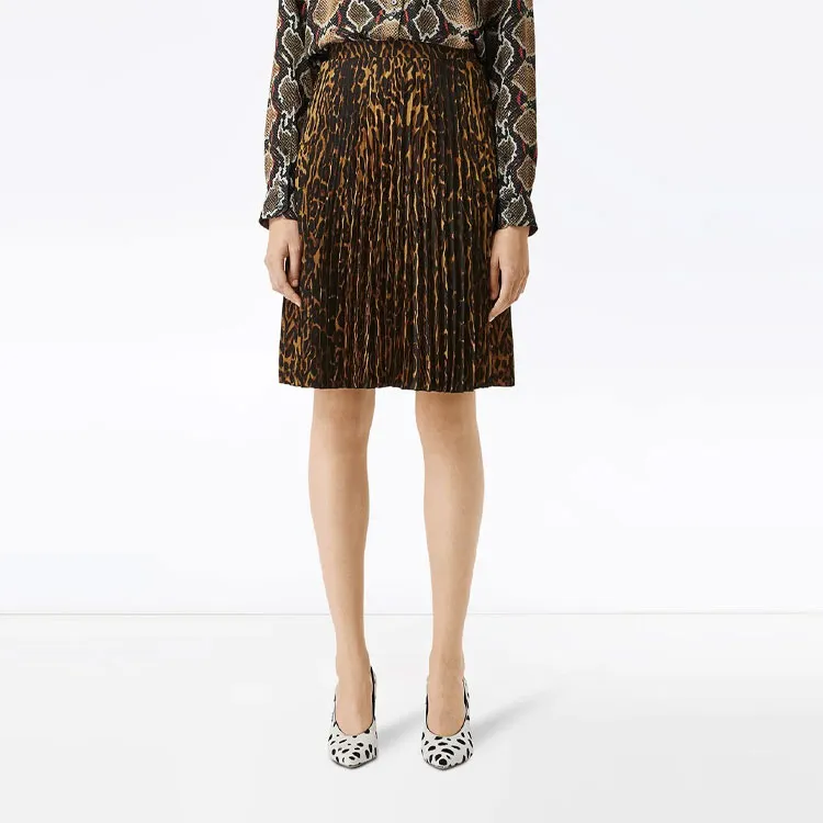 Burberry Casual Long Skirts Women's Brown-4