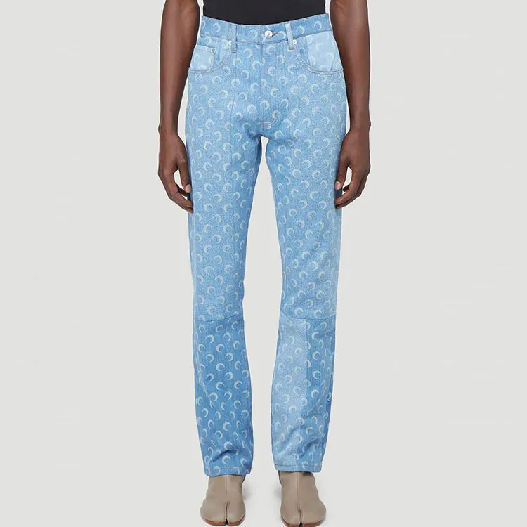 Marine Serre Jeans Men Blue-1