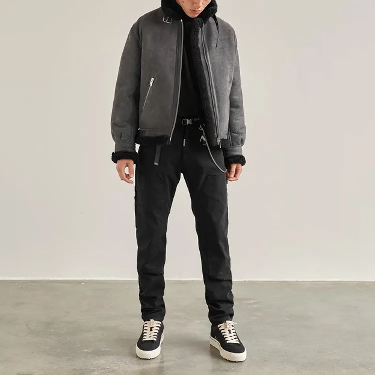 REPRESENT Leather Jackets Men Gray-1