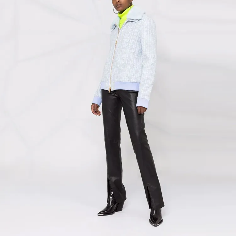 BALMAIN Jackets Women's Blue-3