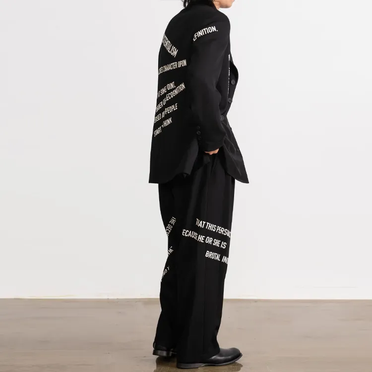 Yohji Yamamoto Casual Pants Men Black-4