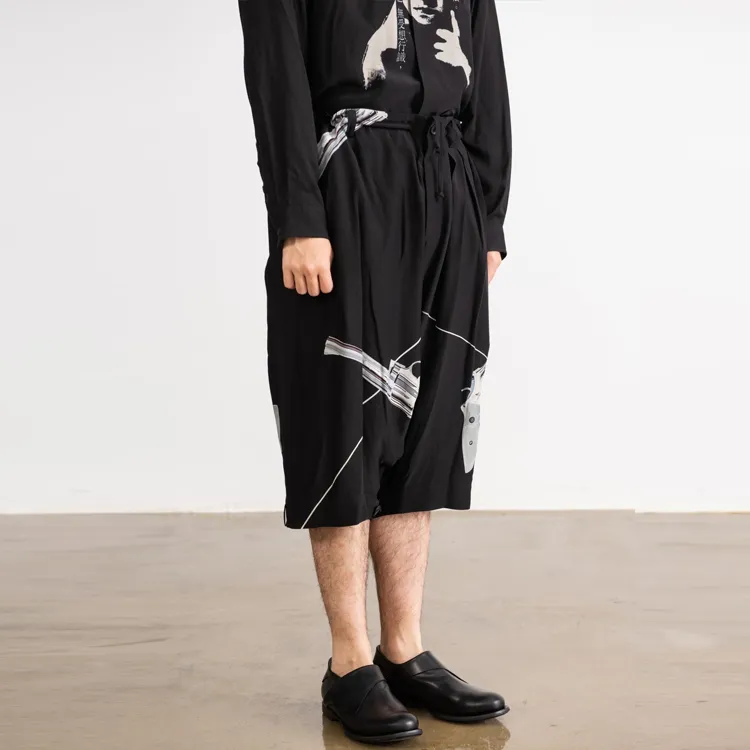 Yohji Yamamoto Casual Pants Men Black-4