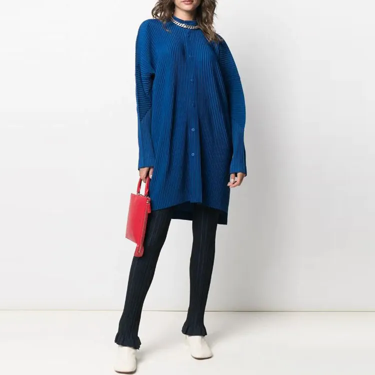 Homme Plissé Issey Miyake Shirts Unisex Blue-4