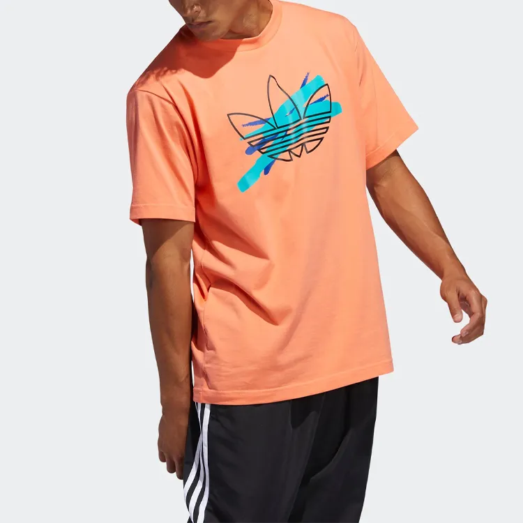 Adidas Originals T Shirts Men Orange-5