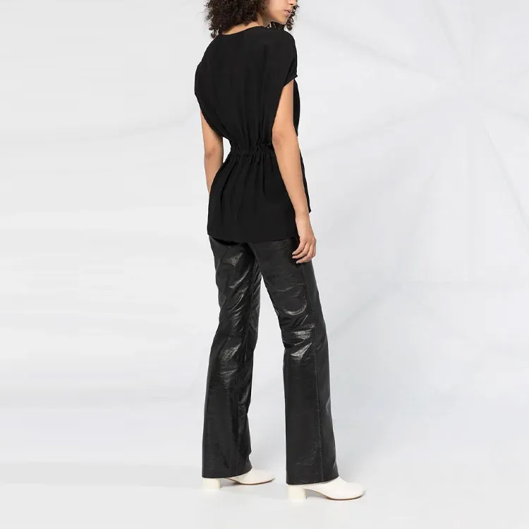 RICK OWENS Longline Drawstring Waist T shirt-1