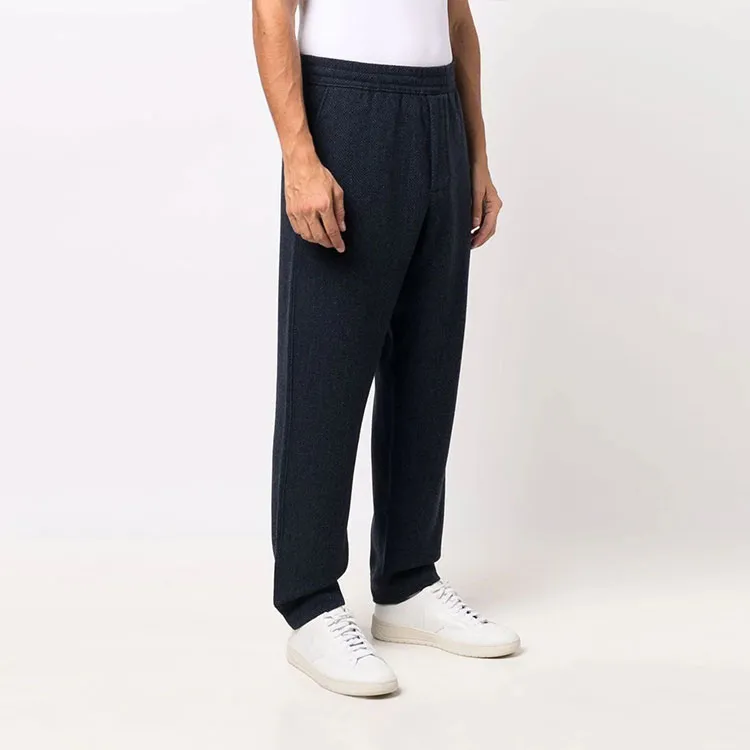 EMPORIO ARMANI Knitted Sweatpants Men's Marine Blue-1