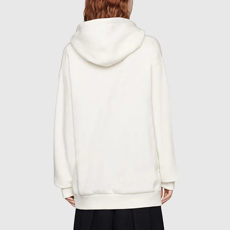 GUCCI Logo print Drawstring Hoodie-2