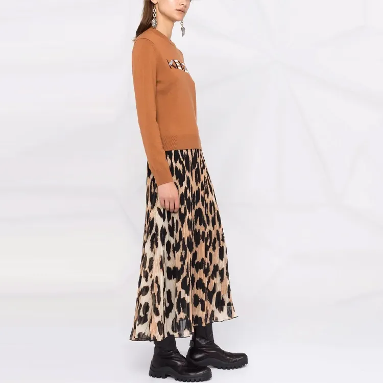 KENZO FW21 Fitted Sweater Women's Brown-3