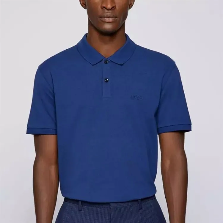 HUGO BOSS Polo Shirts Men Royal Blue-3