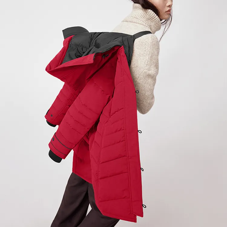 Canada Goose Lorette Series FW21 Down Jacket Women's Red-3