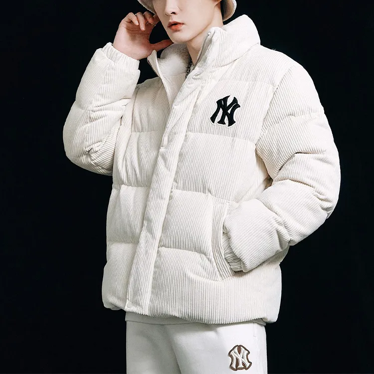 MLB New York Yankees Down Jacket Unisex White-3