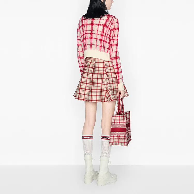 DIOR FW21 Slim Fit Knitwear Women's Red-3