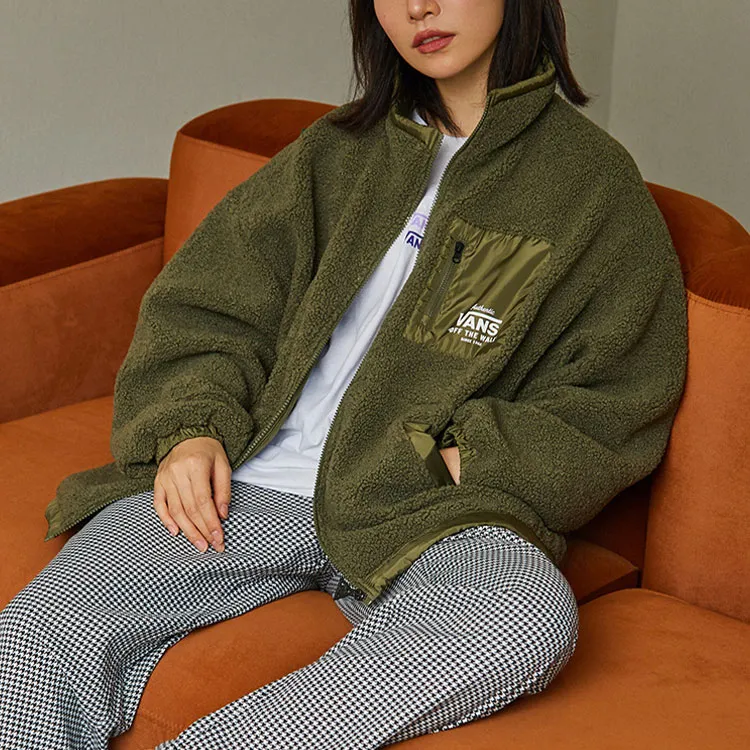 Vans Velvet Jackets Women's Army Green-3