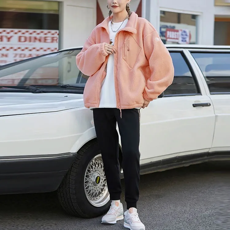 LiNing Badfive Velvet feel Coat Unisex Misty Rose Pink-2