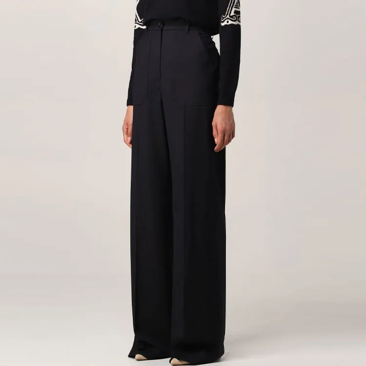 MaxMara Casual Pants Women's Blue-4