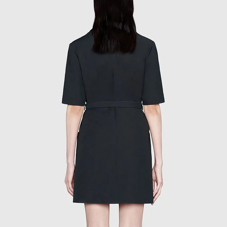 GUCCI FW21 Short-Sleeved Dresses Women's Marine Blue-3