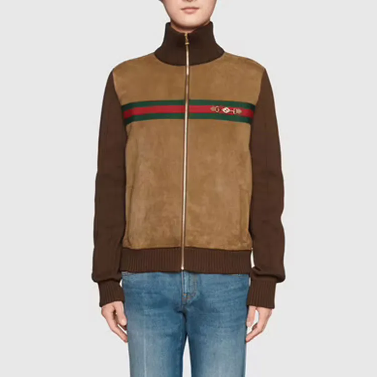 GUCCI Jackets Men Brown-3