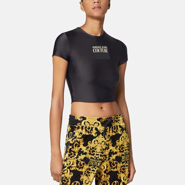 VERSACE VERSACE Crop Tops Women's Black-3