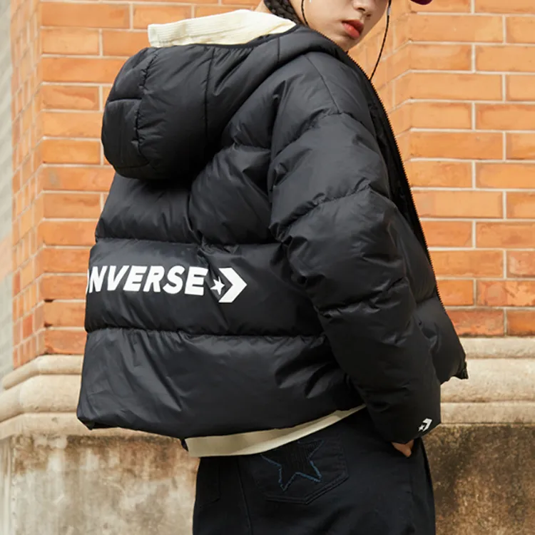 Converse Down Jacket Winter Women's Black-4