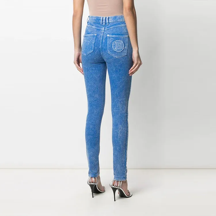 BALMAIN Jeans Women's Blue-3