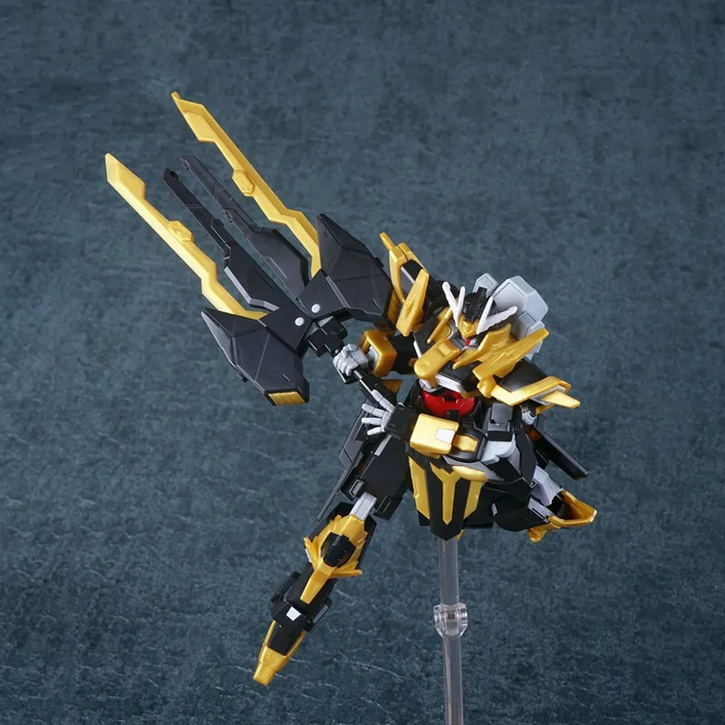 BANDAI Gundam Other Characters HGBF 1/144 BF/BD Gundam Build Fighters Pitch Black Knight Gundam Model Kits 13cm-5