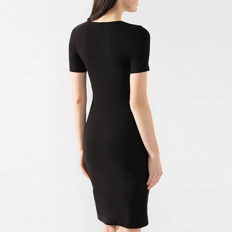 OFF-WHITE SS21 Short-Sleeved Dresses Women's Black-3