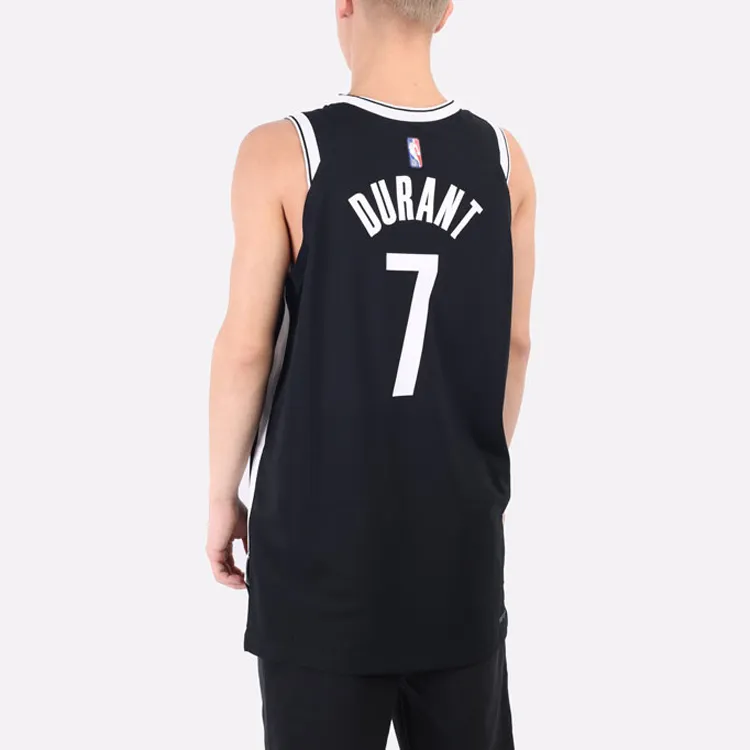 Nike Nba Brooklyn Nets Kevin Durant 75th Anniversary 2020/2021 Icon Edition Jersey-3