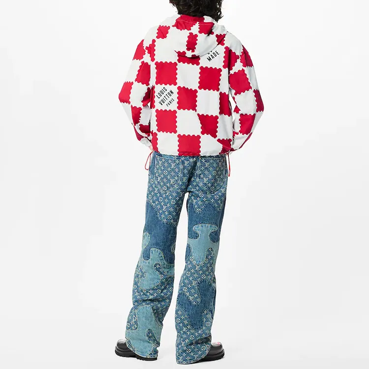 LOUIS VUITTON Jacket Men's Red White-2