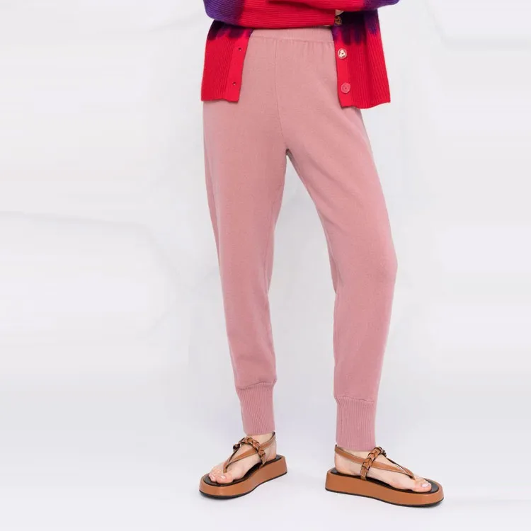 ALBERTA FERRETTI High rise Knitted Sweatpants-4