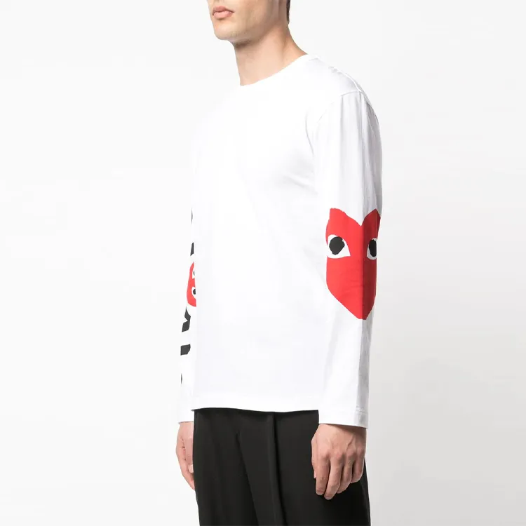 Comme Des Garcons Play Red Big Heart L/S T shirt-3