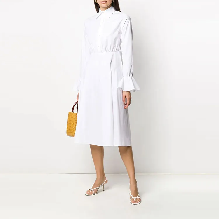 Valentino Long-Sleeved Dresses Women's White-2