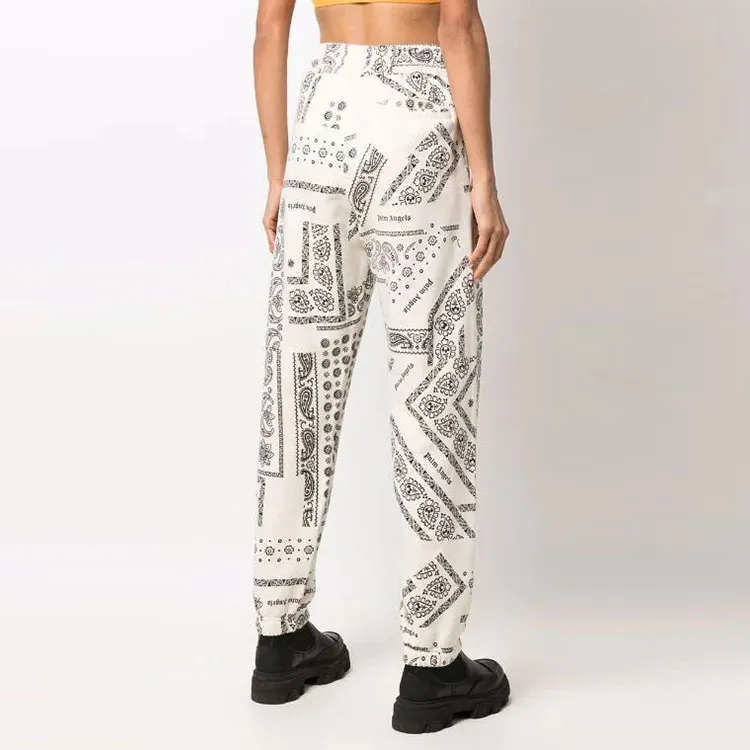 PALM ANGELS Knitted Sweatpants Women's White-2