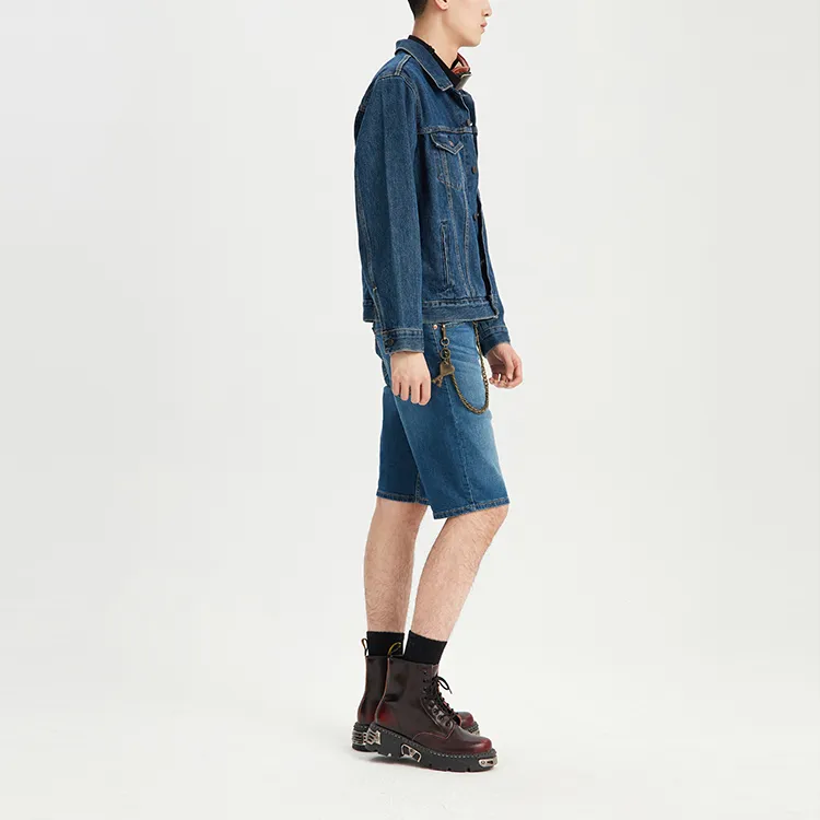 Levis Denim Jackets Men Blue-4