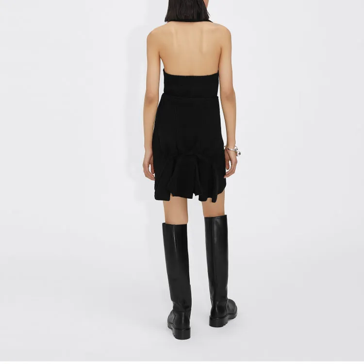 Bottega Veneta Wraparound Neck Tassel Embellished Top-3