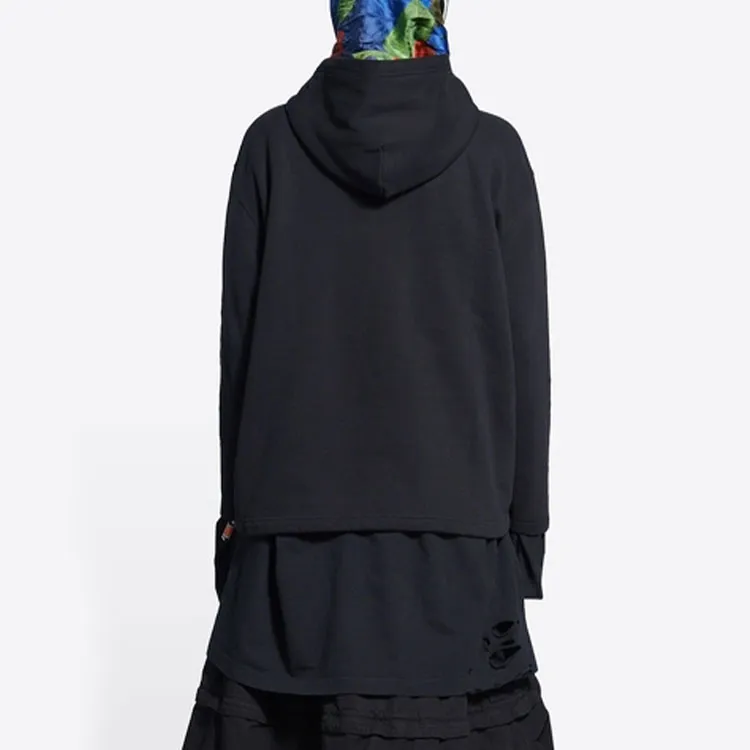 Balenciaga SS22 Sweatshirt Regular Fit Women's Black-6