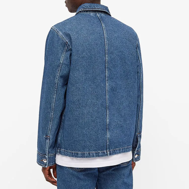 A.P.C Denim Jackets Men Blue-2