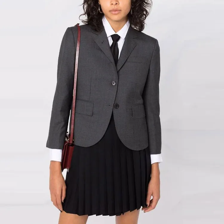 THOM BROWNE Cropped Single breasted Blazer-2