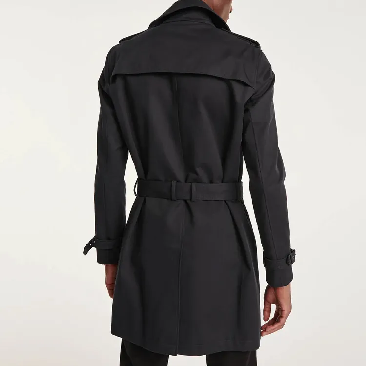 THE KOOPLES Trench Coats Men Black-4