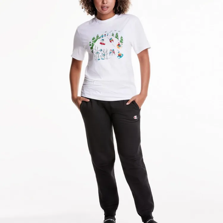 Champion T-Shirt Unisex White US Version-1