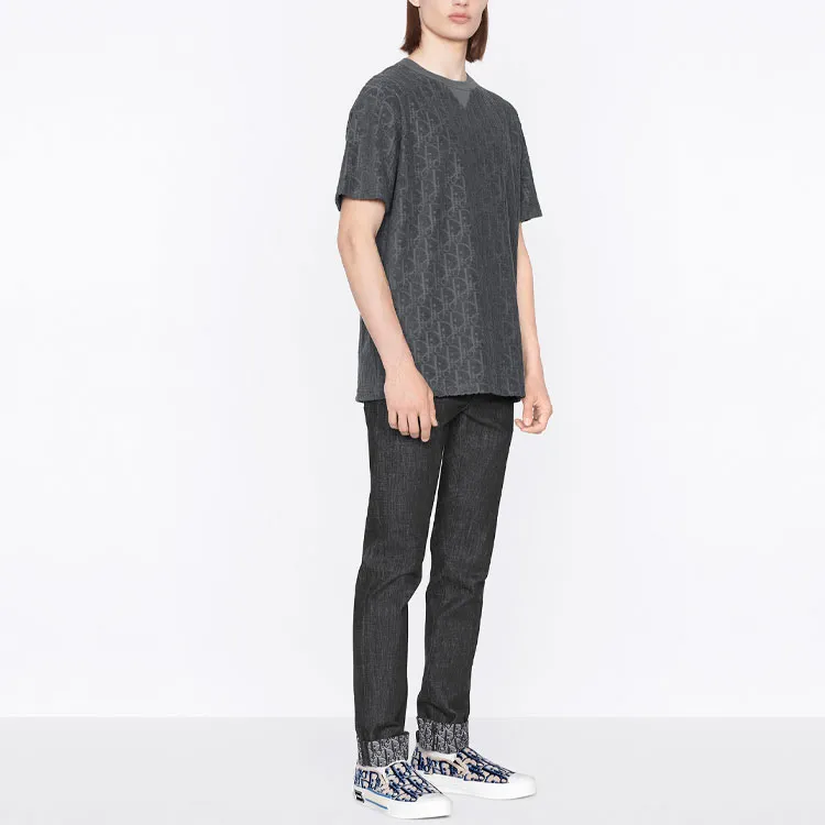 DIOR Quarterly New Products T-Shirts Men Gray-4