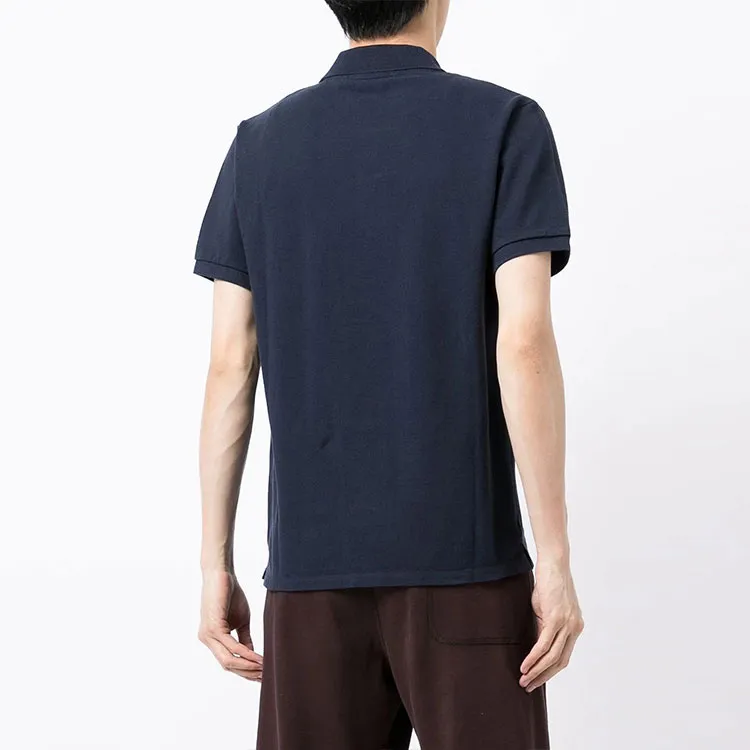 Maison Kitsune Polo Shirts Men Marine Blue-2