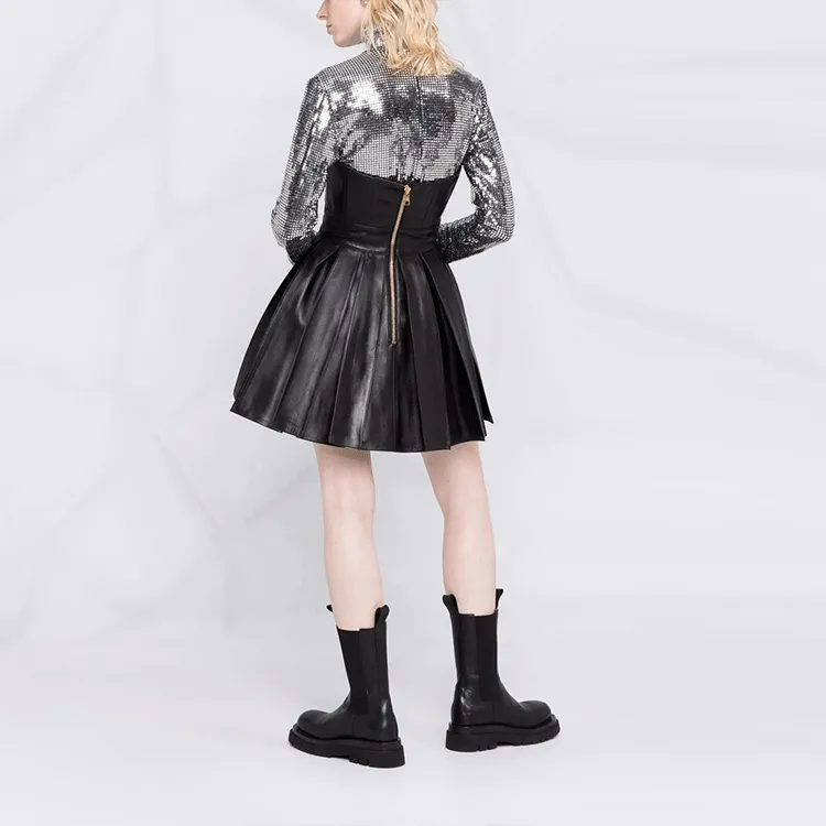 BALMAIN Cutout Detail Flared Minidress-2