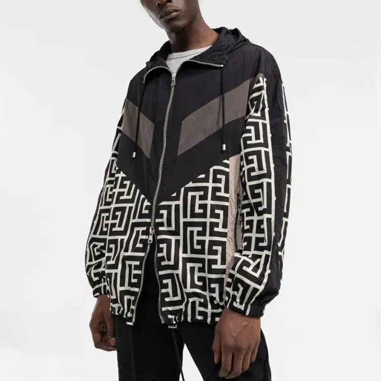 BALMAIN Signature Geometric print Jacket-2