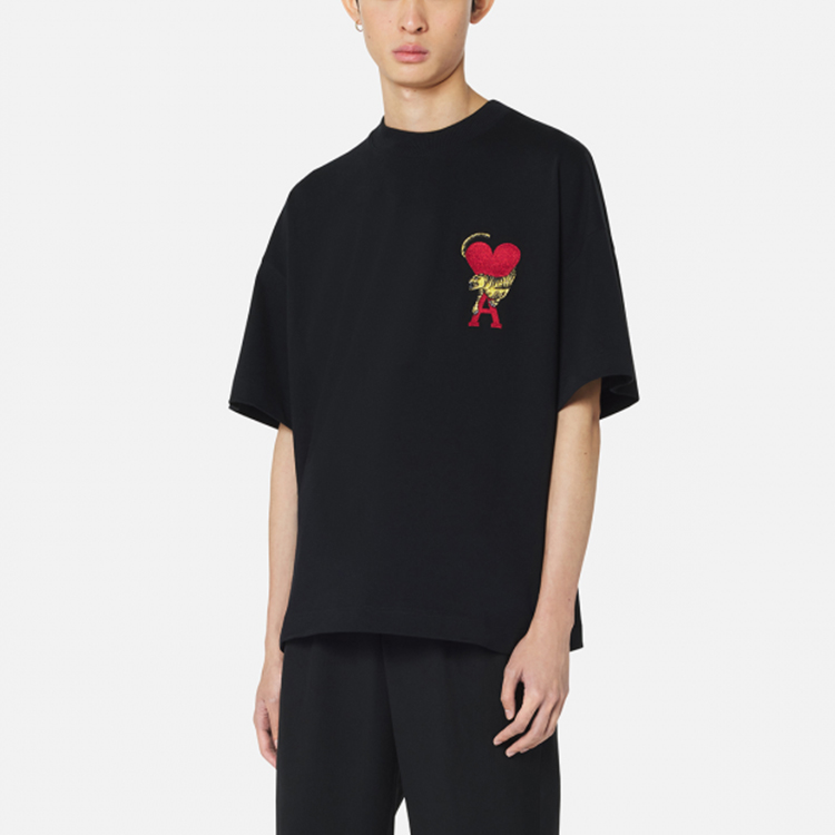 Tiger X AMIPARIS T-Shirts Unisex Black - POIZON