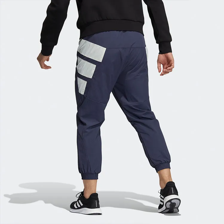 Adidas Knitted Sports Pants Men's Dark Gray Navy Blue-2