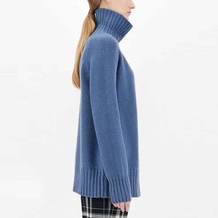 ’S MAX MARA Loose Fit Sweater Women's Blue-4