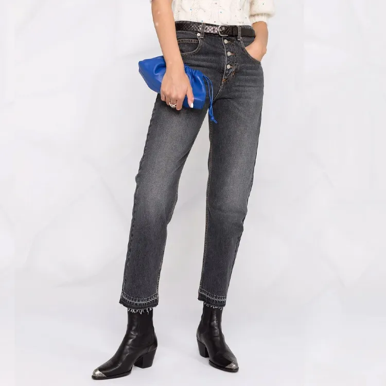 ISABEL MARANT ETOILE High-rise Tapered Jeans-4